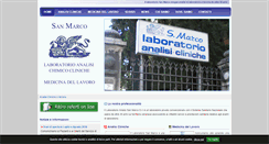 Desktop Screenshot of laboratoriosanmarco.com
